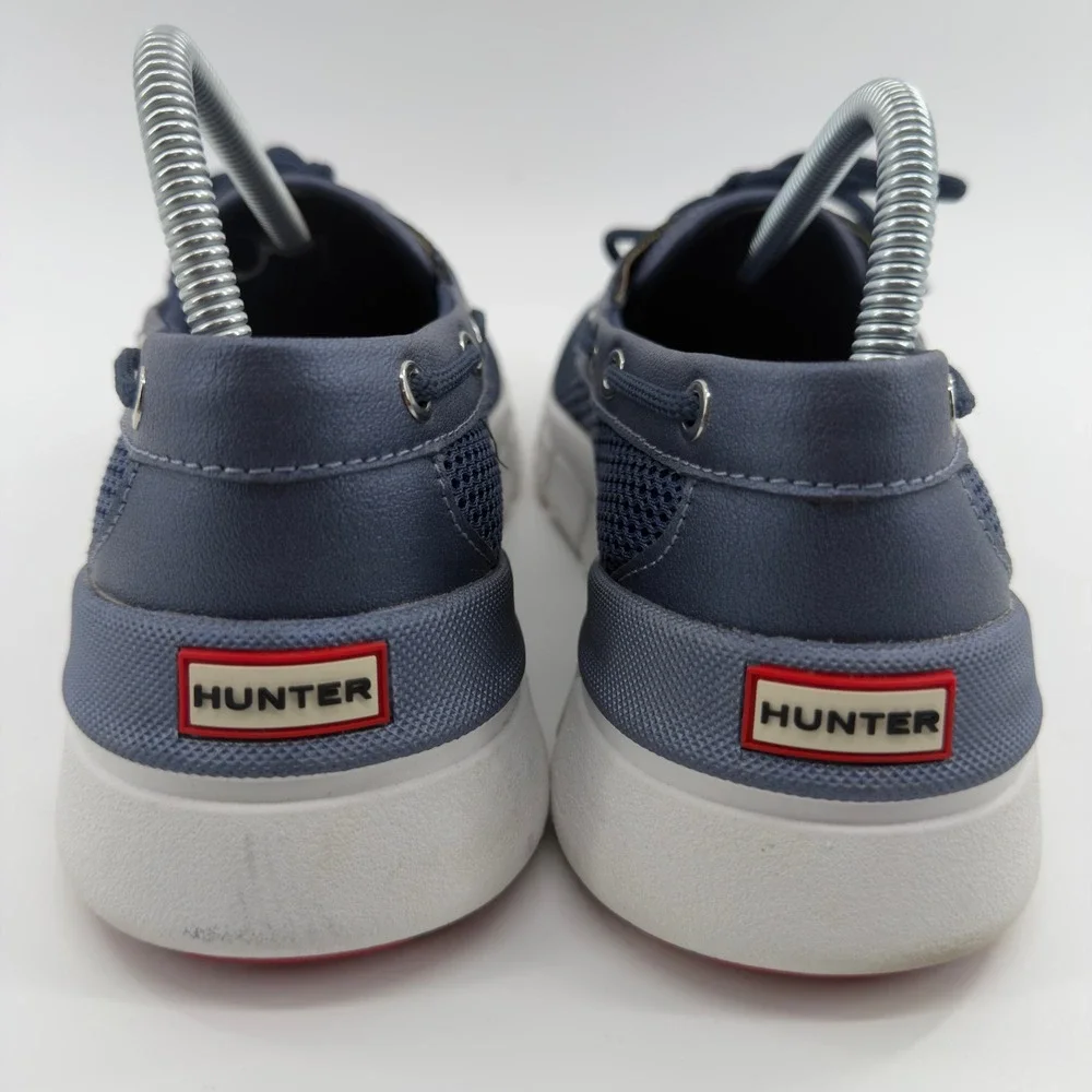 Hunter Original Mesh Boat Shoes Navy Blue Mens US 8M